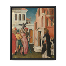 Saint Peter Martyr Exorcizing a Woman Possessed by a Devil by Antonio Vivarini - NOMADEN ART GALLERY