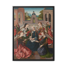 The Virgin and Child with Four Holy Virgins (c. 1495 - c. 1500) by Master of the Virgo inter Virgines - NOMADEN ART GALLERY