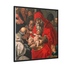 The circumcision of Christ. Oil painting after Hendrik Goltzius