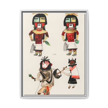 Hopi Katcinas - Piokot Turkwinu Turkwinu Mana (1895) drawn by the native people from the book of Jesse Walter Fewkes (1850–1930) - NOMADEN ART GALLERY