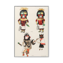 Hopi Katcinas - Piokot Turkwinu Turkwinu Mana (1895) drawn by the native people from the book of Jesse Walter Fewkes (1850–1930) - NOMADEN ART GALLERY