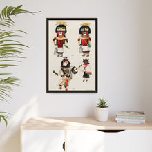 Hopi Katcinas - Piokot Turkwinu Turkwinu Mana (1895) drawn by the native people from the book of Jesse Walter Fewkes (1850–1930) - NOMADEN ART GALLERY