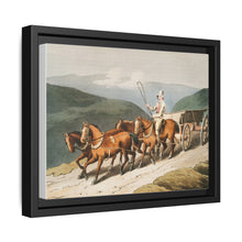 Illustration of the east riding or wolds waggon from The Costume of Yorkshire (1814) by George Walker