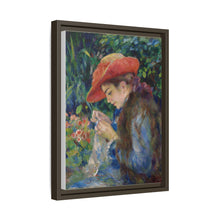 Marie-Thérèse Durand-Ruel cosiendo (1882) de Pierre Auguste Renoir 