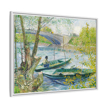 Fishing in Spring, the Pont de Clichy (Asnières) (1887) by Vincent Van Gogh - NOMADEN ART GALLERY