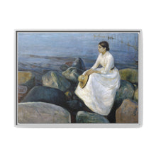 Summer night, Inger on the beach (1889) by Edvard Munch - NOMADEN ART GALLERY