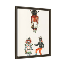 Hopi Katcinas - Piokot Turkwinu Turkwinu Mana (1895) drawn by the native people from the book of Jesse Walter Fewkes
