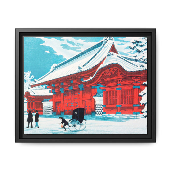 The Red Gate of Hongo in Snow (1926) print in high resolution by Hiroaki Takahashi - NOMADEN ART GALLERY