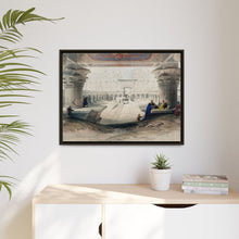 Ancient Egypt Art Print: Edfou Temple Portico View by David Roberts - Wall Art Canvas Print
