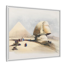 The Great Sphinx Pyramids of Gezeeh illustration bby David Roberts (1796–1864)