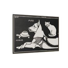 Akbar the tortoise, Max the dog and Puss the cat (1916 ) by Julie de Graag