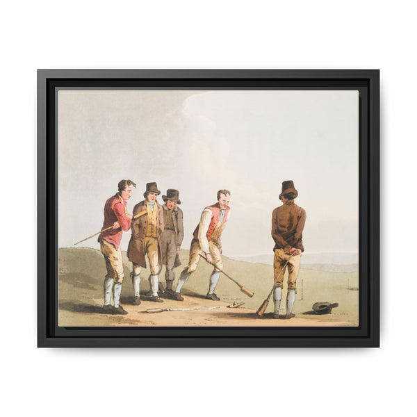 Illustration of nor and spell from The Costume of Yorkshire (1814) by George Walker