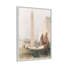 Luxor city on the east bank of the Nile River in southern Egypt illustration by David Roberts (1796–1864)