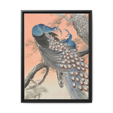 Two peacocks on tree branch (1900 - 1930) by Ohara Koson