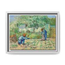 First Steps, after Millet (1890) by Vincent Van Gogh - Traditional Wall Art Print - NOMADEN ART GALLERY