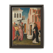 Saint Peter Martyr Exorcizing a Woman Possessed by a Devil by Antonio Vivarini - NOMADEN ART GALLERY