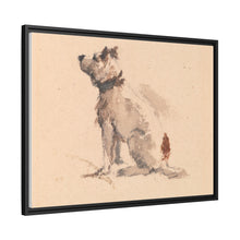 A Terrier, Sitting, Facing Left