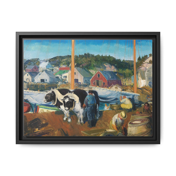 Ox Team, Wharf at Matinicus (1916) - NOMADEN ART GALLERY