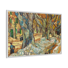 The Large Plane Trees (Road Menders at Saint-Rémy) (1889) by Vincent Van Gogh. Original from The Cleveland Museum of Art. - NOMADEN ART GALLERY