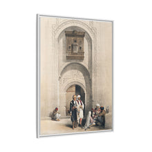 Modern mansion showing the arabesque architecture of Cairo illustration by David Roberts (1796–1864)
