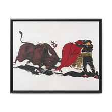 Matador and bull, aesthetic woodcut - NOMADEN ART GALLERY