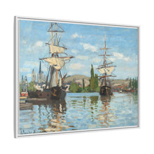 Ships Riding on the Seine at Rouen (1872–1873) by Claude Monet - NOMADEN ART GALLERY