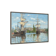 Ships Riding on the Seine at Rouen (1872–1873) by Claude Monet - NOMADEN ART GALLERY