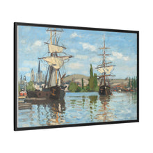Ships Riding on the Seine at Rouen (1872–1873) by Claude Monet - NOMADEN ART GALLERY