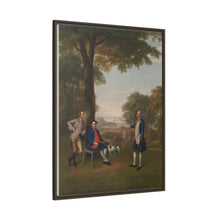 Arthur Holdsworth Conversing with Thomas Taylor and Captain Stancombe by the River Dart (1757) by Arthur Devis