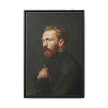 Framed Matte Canvas Wall Art - Vintage Portrait of Artist - NOMADEN ART GALLERY