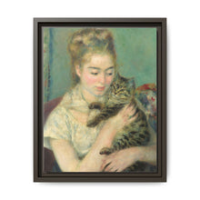 Pierre-Auguste Renoir's Woman with a Cat (c. 1875) - NOMADEN ART GALLERY