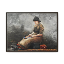 A Fishergirl Baiting Lines (1881) by Winslow Homer - NOMADEN ART GALLERY