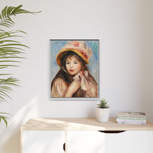 Mädchen mit rosa Haube (Jeune fille au chapeau rose) (1894) von Pierre-Auguste Renoir