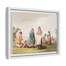Illustration of riding the stang from The Costume of Yorkshire (1814) by George Walker