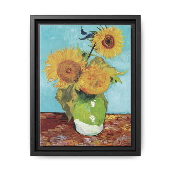 Vincent van Gogh's Vase with Three Sunflowers (1888) - NOMADEN ART GALLERY