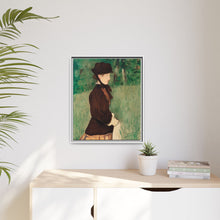 Mujer joven en un jardín (Jeune femme dans un jardin), (1879) de Édouard Manet