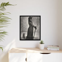Georges Seurat's Woman Strolling (1884)