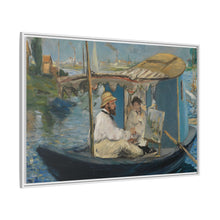 Monet en su barca (c. 1874) de Edouard Manet
