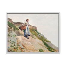 Girl Carrying a Basket (1882) by Winslow Homer - NOMADEN ART GALLERY