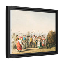 Illustration of rape threshing from The Costume of Yorkshire (1814) by George Walker
