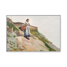 Girl Carrying a Basket (1882) by Winslow Homer - NOMADEN ART GALLERY