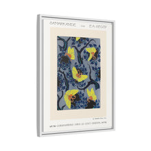 Butterfly pochoir pattern in Art Nouveau oriental style