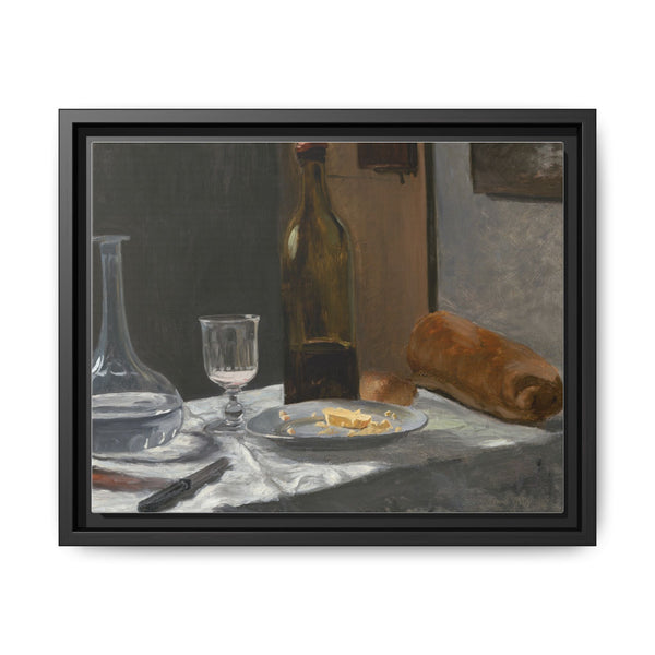 Claude Monet's Still Life with Bottle, Carafe, Bread, and Wine (ca. 1862-1863) - NOMADEN ART GALLERY