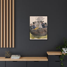 Four men in the basket of a balloon by Mayall.