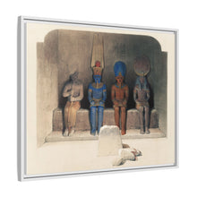 Sanctuary of the Temple of Aboo Simbel Nubia illustration by David Roberts (1796–1864)