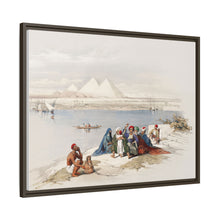 Pyramids of Gezeeh (Giza) from the Nile illustration by David Roberts (1796–1864)