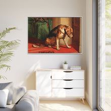 Suspense (1877) by sir Edwin Landseer, a Victorian bloodhound mastiff waiting. - NOMADEN ART GALLERY
