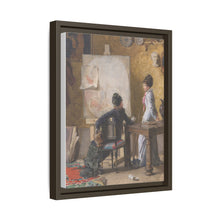 Adéle de Saussure and Marie-Louise Ravel, the Artist's Wife, in His Studio (1877) by Edouard Ravel