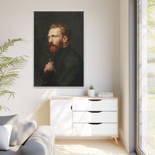 Framed Matte Canvas Wall Art - Vintage Portrait of Artist - NOMADEN ART GALLERY