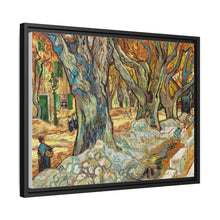 The Large Plane Trees (Road Menders at Saint-Rémy) (1889) by Vincent Van Gogh. Original from The Cleveland Museum of Art. - NOMADEN ART GALLERY